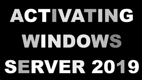 Windows server 2019 not activating